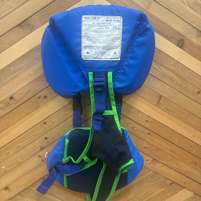 Salus Marine Wear Baby Flotation Vest: Green and Blue-infant-