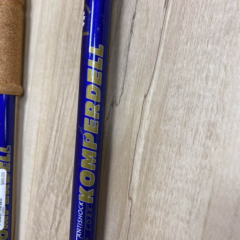 Komperdell - Contour Grip Cork Anti Shock Poles- MSRP compared $129 : Blue --