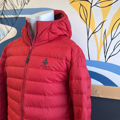 Woods - Men's Puffer Lightweight Red Jacket- MSRP $199: red-men-LG