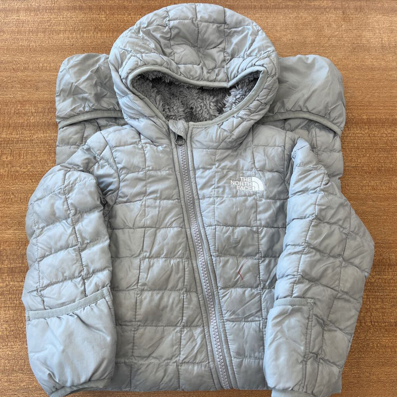 The North Face - Infant Fleece-Lined Thermoball Bunting Suit - MSRP $160: Light Grey-infant-18-24M