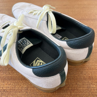 Vans - Men's Suede Sneakers - MSRP $100: White/Green-men-9.5