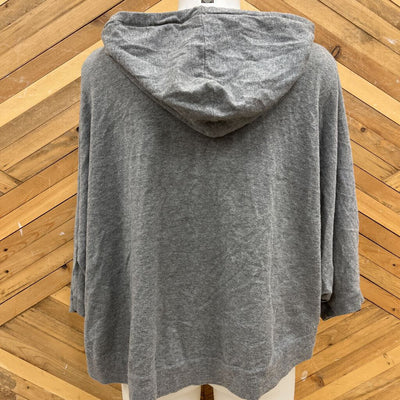 Shae - Women's Full-Zip Loose Knit Sweater: Grey-women-MD