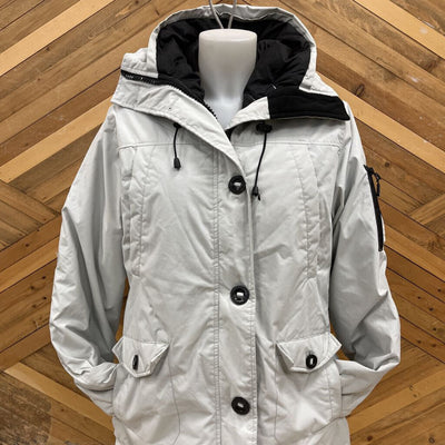 Ecko Red - Women's Down-Filled Parka - MSRP comp $279: Off White/Light Grey-women-LG