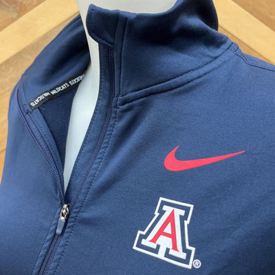 Nike - Women's Dri-Fit 1/2 Zip Fleece-Lined L/S Top - MSRP comp $100: Dark Blue-women-MD