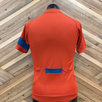 MEC - Men's Half-Zip Cycling Shirt: Orange/Blue-men-SM