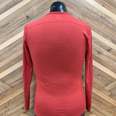 Icebreaker - Men's Merino BodyFit 200 L/S Shirt: Orange/Red-men-SM
