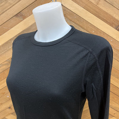 MEC - Women's Merino L/S Baselayer Top - MSRP $100: Black-women-SM