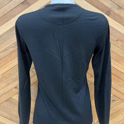 MEC - Women's Merino L/S Baselayer Top - MSRP $100: Black-women-SM