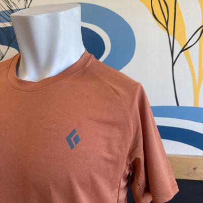 Black Diamond Men's Outdoor Tee: orange-men-MD