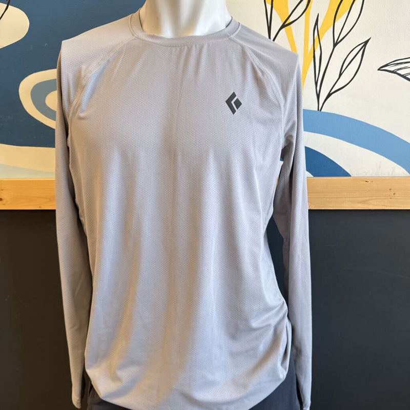 Black Diamond- Performance Long Sleeve Shirt- MSRP $115 : grey-men-MD
