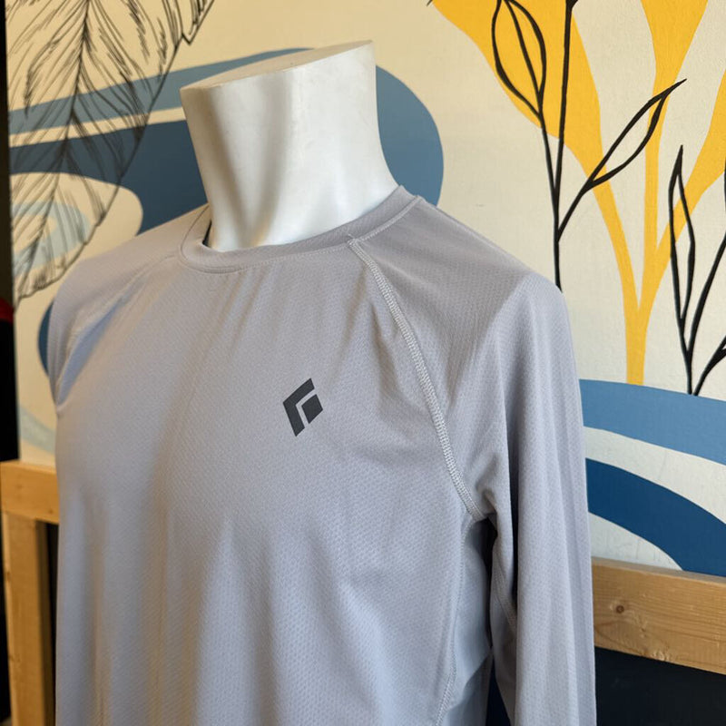 Black Diamond- Performance Long Sleeve Shirt- MSRP $115 : grey-men-MD