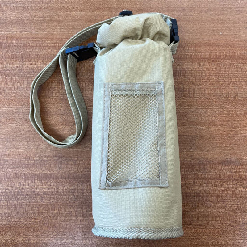 Insulated Water Bottle Holder: Tan/Brown--