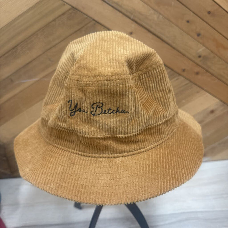 Skookum- Bucket Hat with You Betcha Embroidery: gold-unisex-