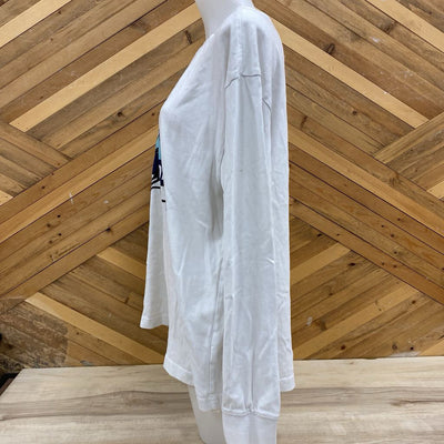 Roots - Women's Longsleeve - MSRP $58: White/Black/Blue-women-LG