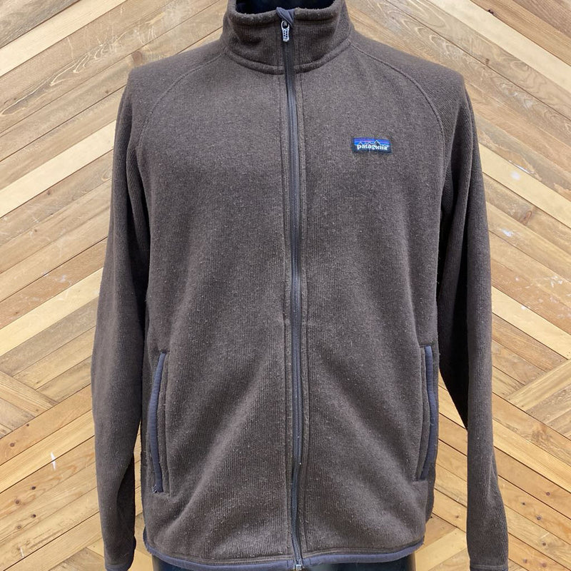 Patagonia - Zip Up Better Sweater - MSRP $199: Brown-men-LG