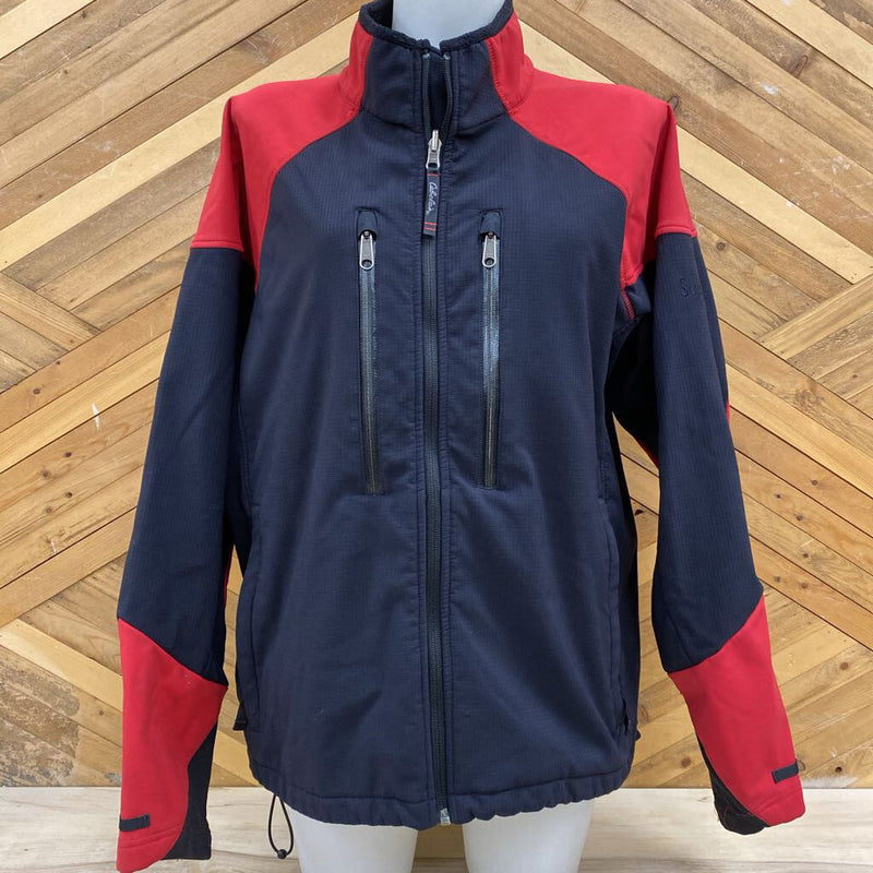 Cabelas - Soft Shell Jacket - MSRP compared $120: Black/Red-unisex-LG