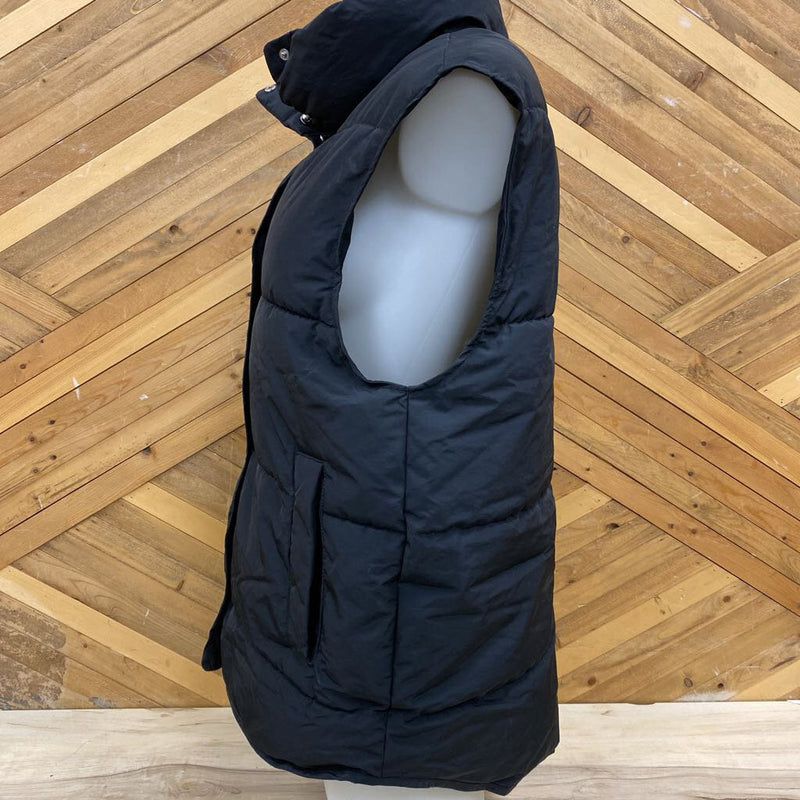 H and M - Button Vest - MSRP $: Black-women-