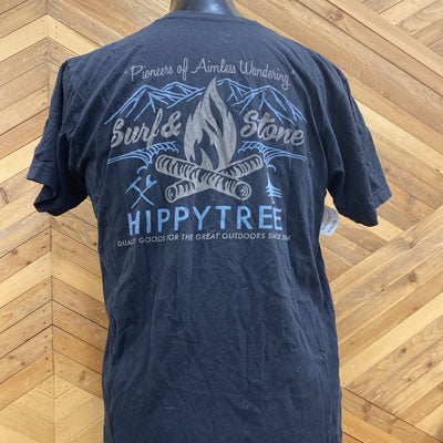 Hippy Tree - Women's Tshirt - MSRP $45: Black/Blue-women-LG