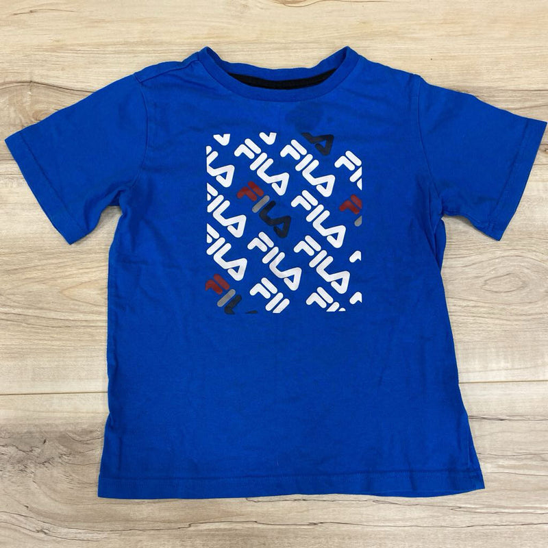 Fila- Blue Graphic T-Shirt for Kids: blue-boys-7/8Y