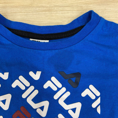 Fila- Blue Graphic T-Shirt for Kids: blue-boys-7/8Y
