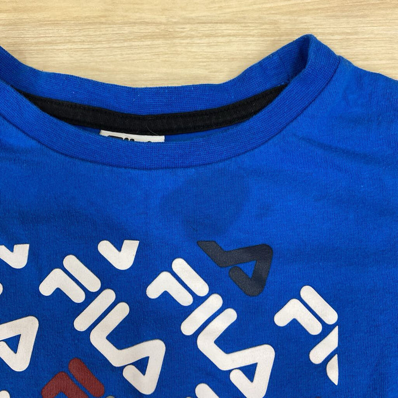 Fila- Blue Graphic T-Shirt for Kids: blue-boys-7/8Y