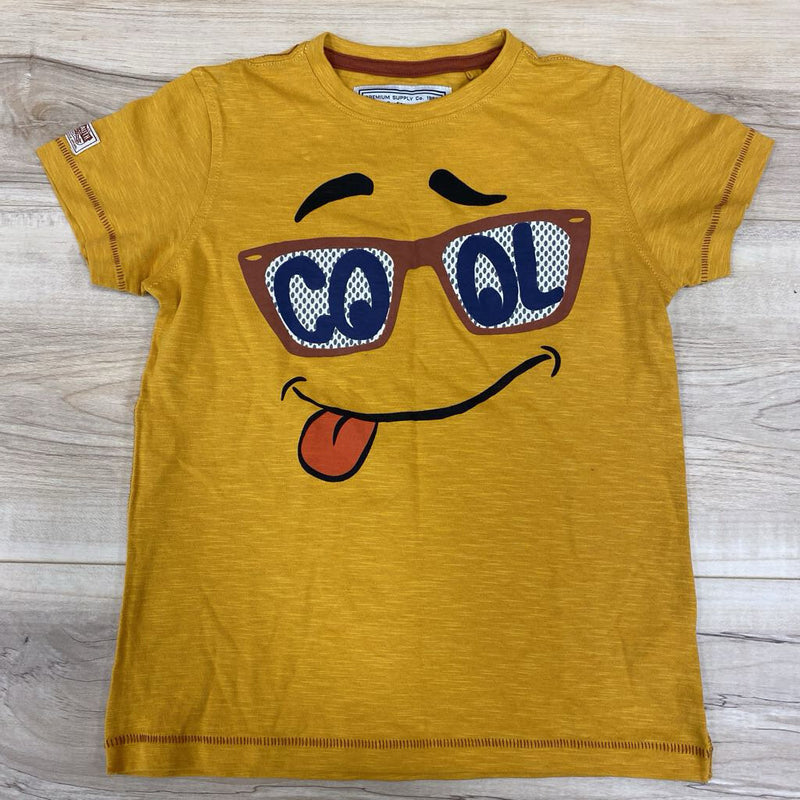 Next Brand- Cool Sunglasses Graphic T-Shirt: yellow-children-6Y