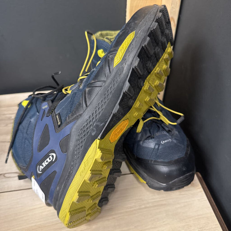 Aku - Goretex Hiking Boots - MSRP $165: Blue/Yellow-men-9