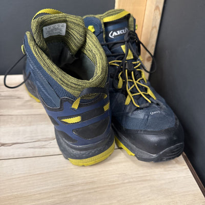 Aku - Goretex Hiking Boots - MSRP $165: Blue/Yellow-men-9