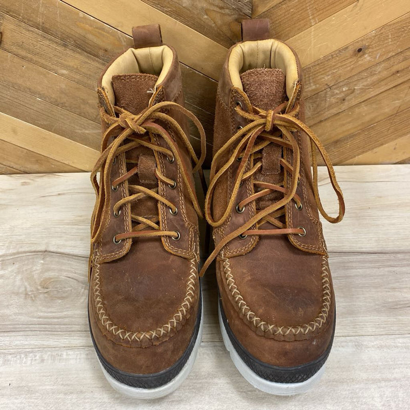 Manitobah Mukluk Boots - MSRP $220: Brown/White-men-9.5
