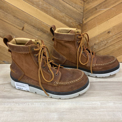 Manitobah Mukluk Boots - MSRP $220: Brown/White-men-9.5