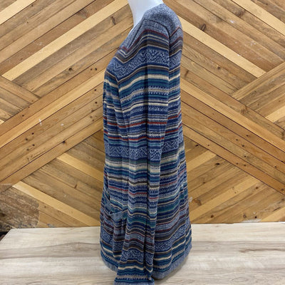 Eddie Bauer- Women's Multi-Color Striped Cardigan: multi-color-women-XL