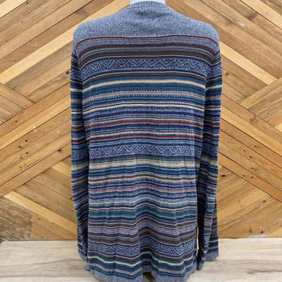 Eddie Bauer- Women's Multi-Color Striped Cardigan: multi-color-women-XL
