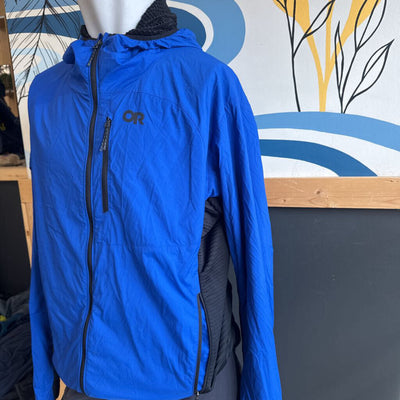 Outdoor Research- Men's Deviator Hoodie - MSRP compared $260 : blue-unisex-XL