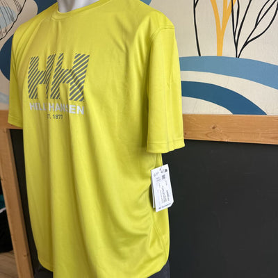 Helly Hansen- Men's Tech Activewear Shirt- MSRP $40 : yellow-men-LG