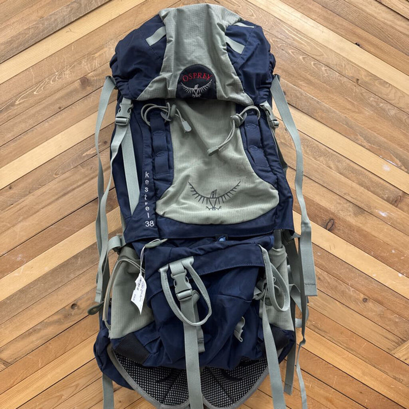 Osprey - Kestrel 38L Hiking Backpack - MSRP $280: Navy/Grey--38L