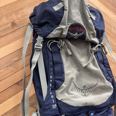 Osprey - Kestrel 38L Hiking Backpack - MSRP $280: Navy/Grey--38L