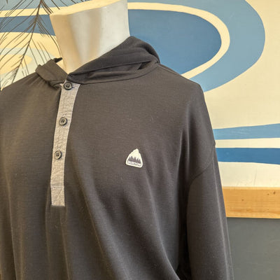 Burton - men's Lightweight Dryride Hoodie- MSRP $120: black-men-XL