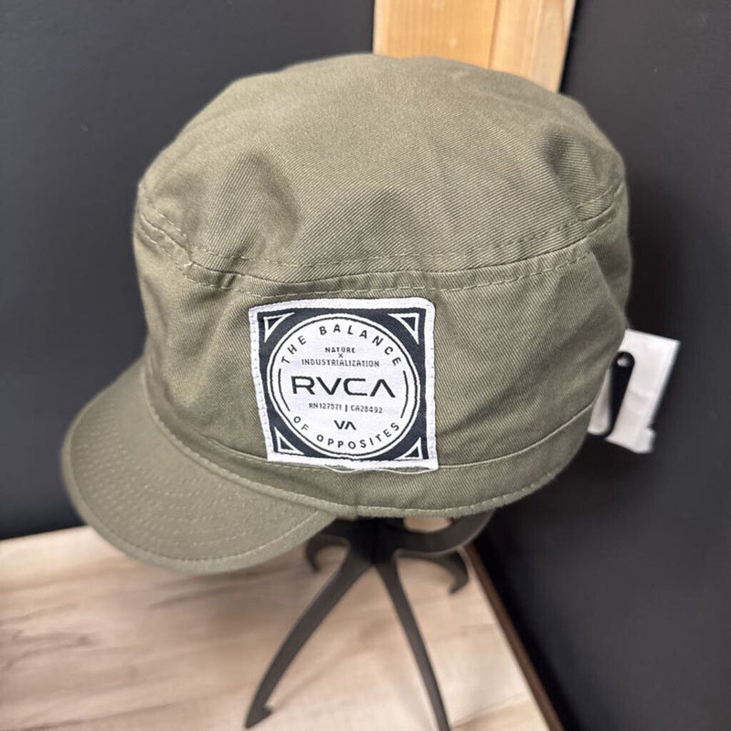 RVCA - Two-Tone Snapback Cap: green, black-unisex-