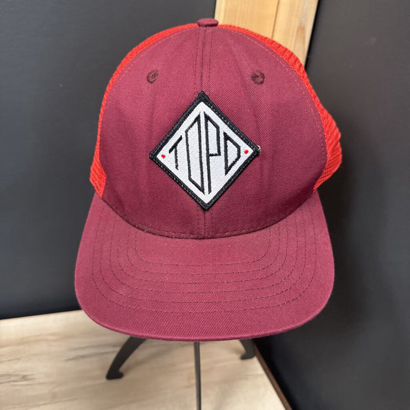 Topo Designs- Trucker Hat- MSRP $45: Red-unisex-