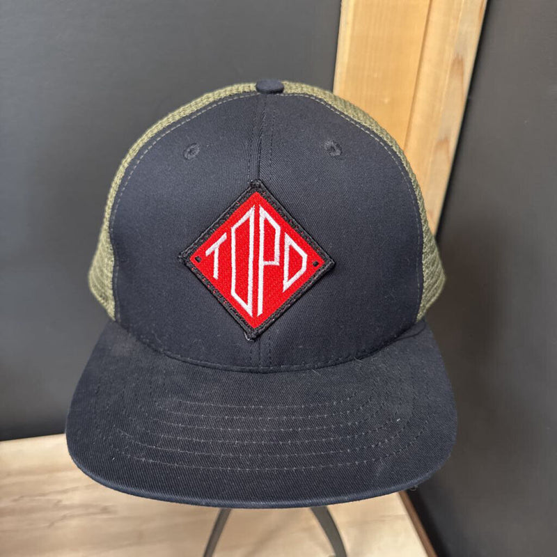 Topo Designs- Trucker Hat- MSRP $45: Black Green-unisex-