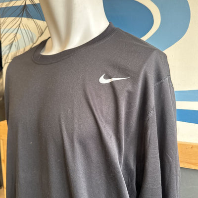 Nike- Dri-FIT Athletic Tee Shirt L/S - MSRP $: black-men-xxl