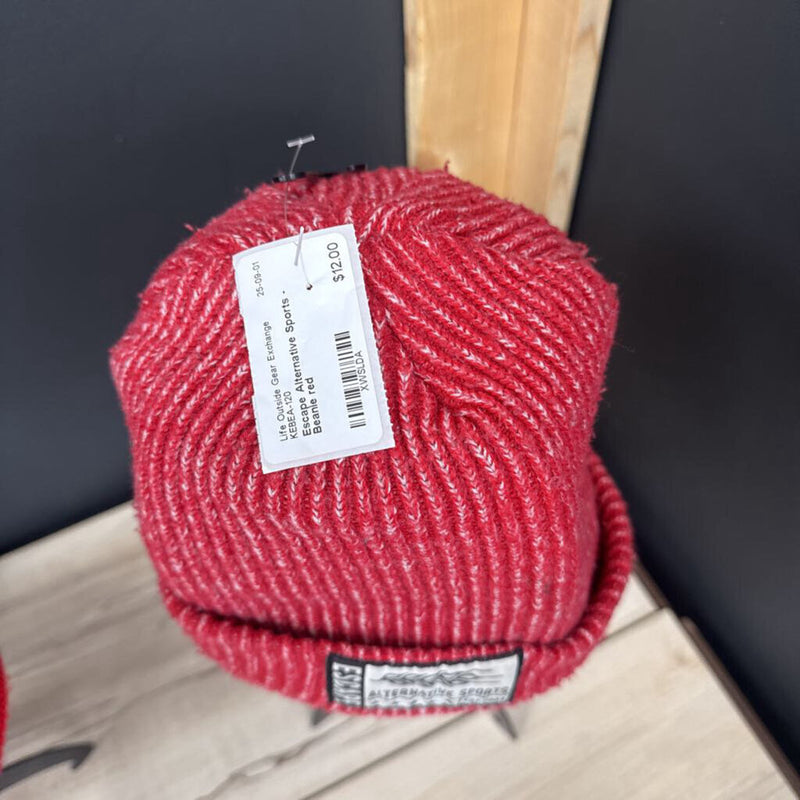 Escape Alternative Sports - Beanie: red-unisex-