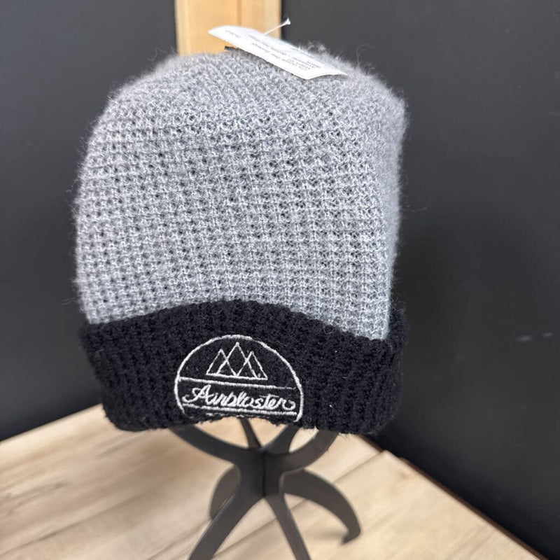 Airblaster Beanie Hat: Gray, Black-unisex-