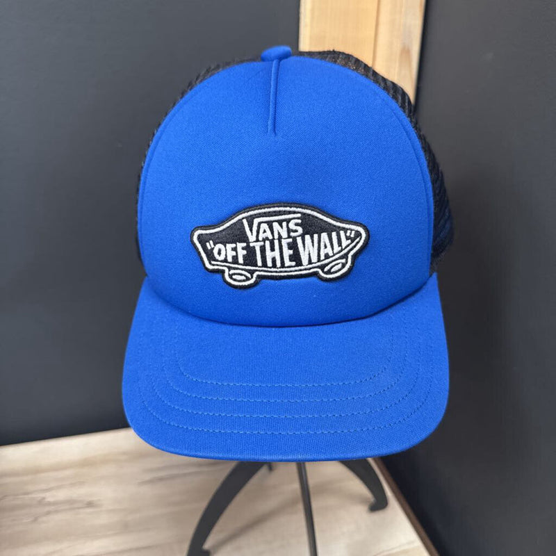 Vans Off The Wall - Kids Blue Trucker Cap: blue-unisex-