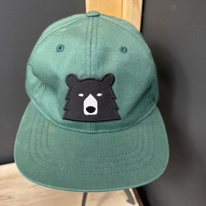 Bear Emblem - Kids Cap: Green -unisex-