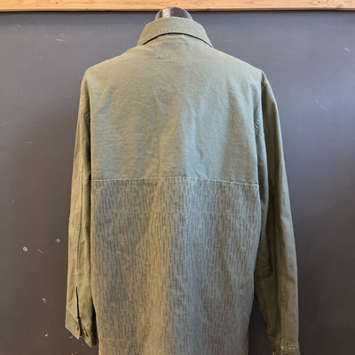 Lifetime Collective - Men's Button-Down L/S Shirt: Army Green -men-XL