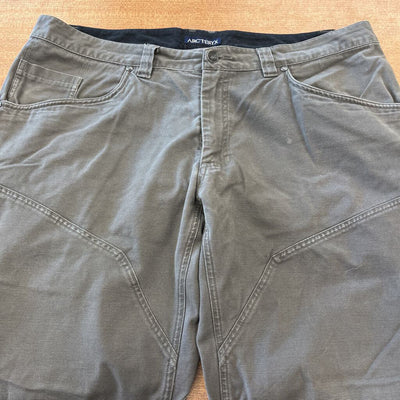 Arc'teryx - Men's Canvas Pants - MSRP $220: Grey/Brown-men-38