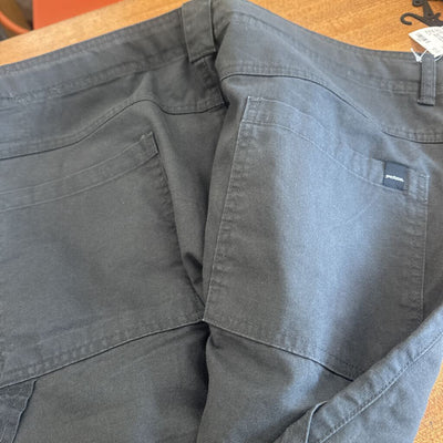 Prana - Men's Belted Canvas Pants - MSRP comp $100: Dark Grey-men-XL