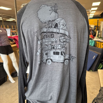 The North Face - Men's Standard Fit L/S Shirt - MSRP comp $55: Grey-men-2XL