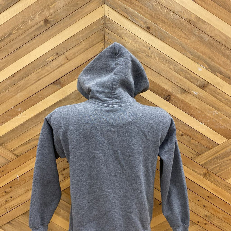 Hardpressed- Youth Saskatchewan Floral Hoodie: gray-children-MDY